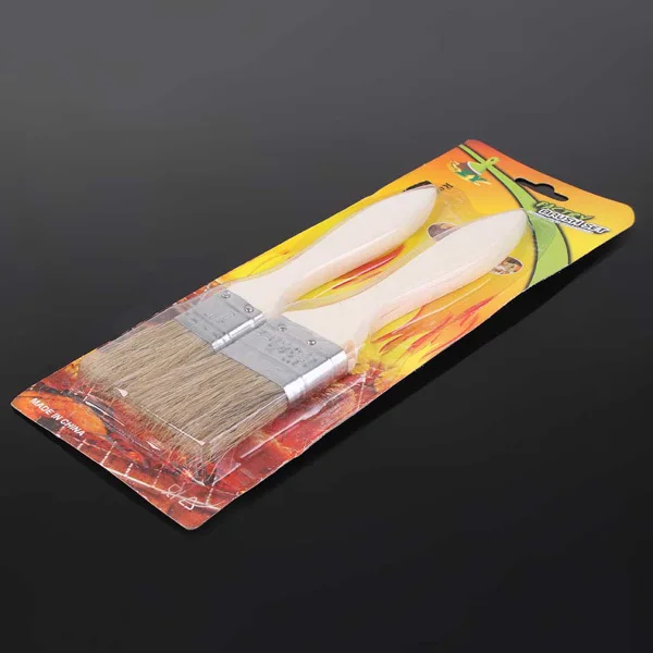 New 2pcs/Set Wooden Rugged Grill Cleaning BBQ Basting Brush Marinade Roasting Pork Beef Chicken Barbecue Tools Accessories |
