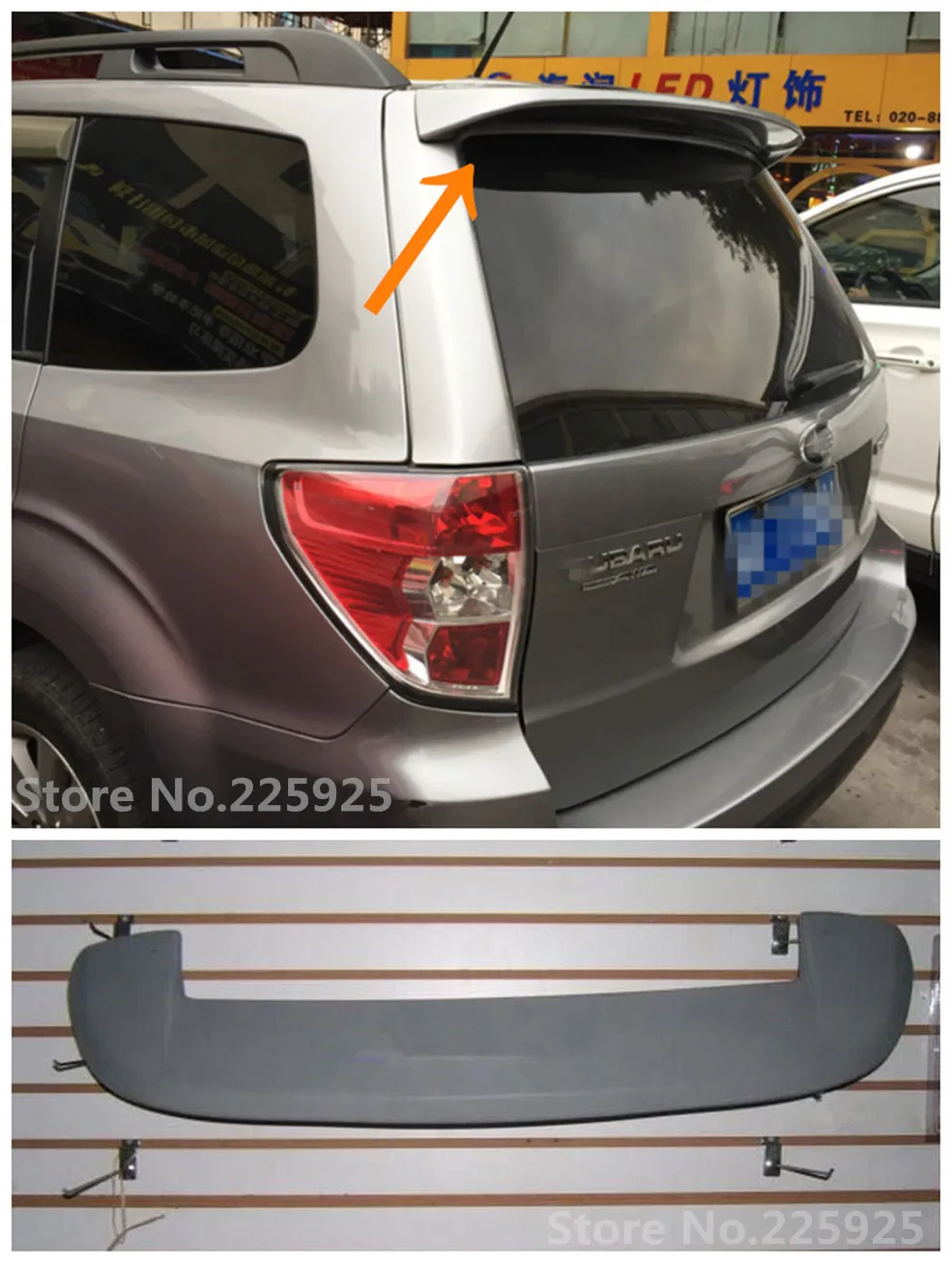 Дефлектор краски спойлер на крышу заднего крыла для Subaru Forester без светильник 2009 2012