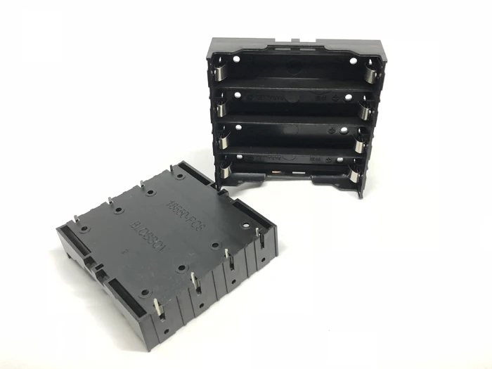 

MasterFire 40pcs/lot Black Plastic Storage Box Holder Cover Pin for 4 x 18650 Battery Case Clip Holder Box 4 Pin Contact 3.7V DC