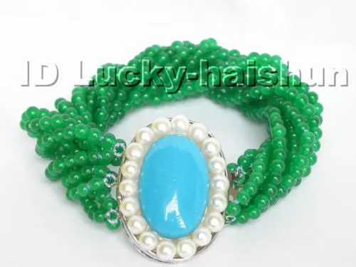 Горячая Распродажа Новый стиль&gt натуральное 10row зеленое в стиле барокко jadeite