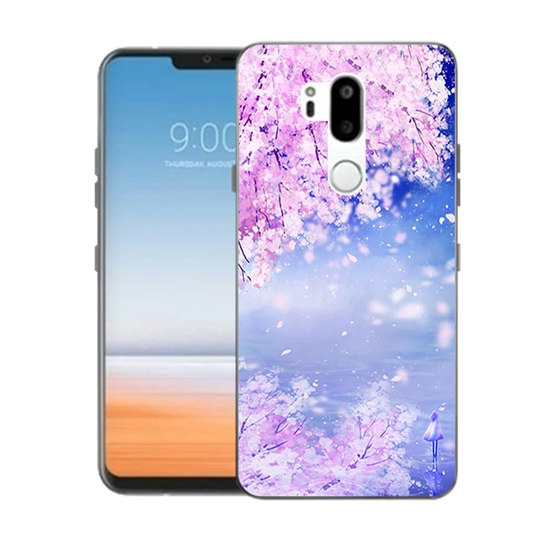 TPU для LG G7 ThinQ облегающий чехол 6," для LG G710 задняя крышка Мягкий Силиконовый Модный чехол с принтом для LG G710 полная защита