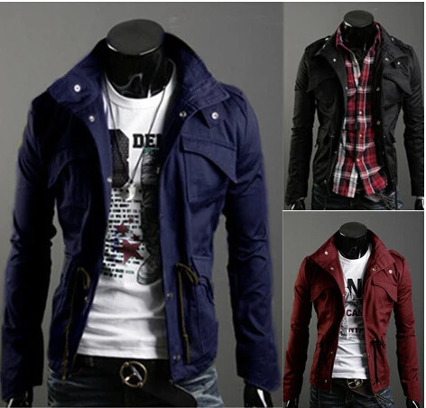 Новая приталенная пикантная мужская куртка с длинным рукавом и