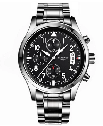 Часы хронограф мужские стальные 50 м|watch men|watch men watchwatch watch |