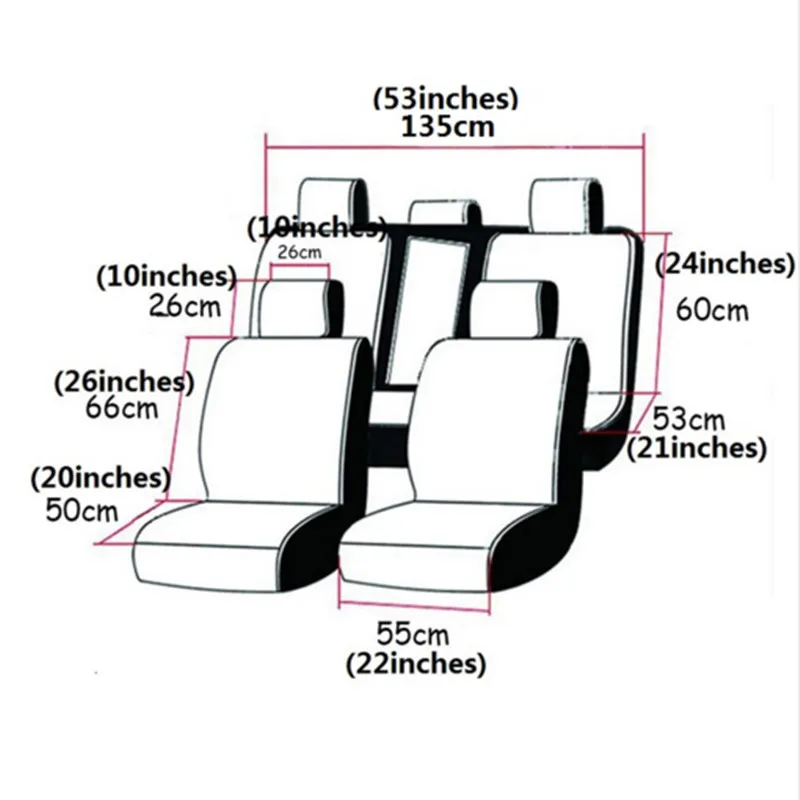 9 шт. чехлы на сиденья автомобиля универсальный протектор автомобилей для toyota