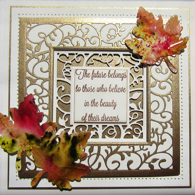 Square frame Metal Cutting Dies Scrapbooking Craft cut for Diy Card Making Album Art Paper Embossing | Дом и сад