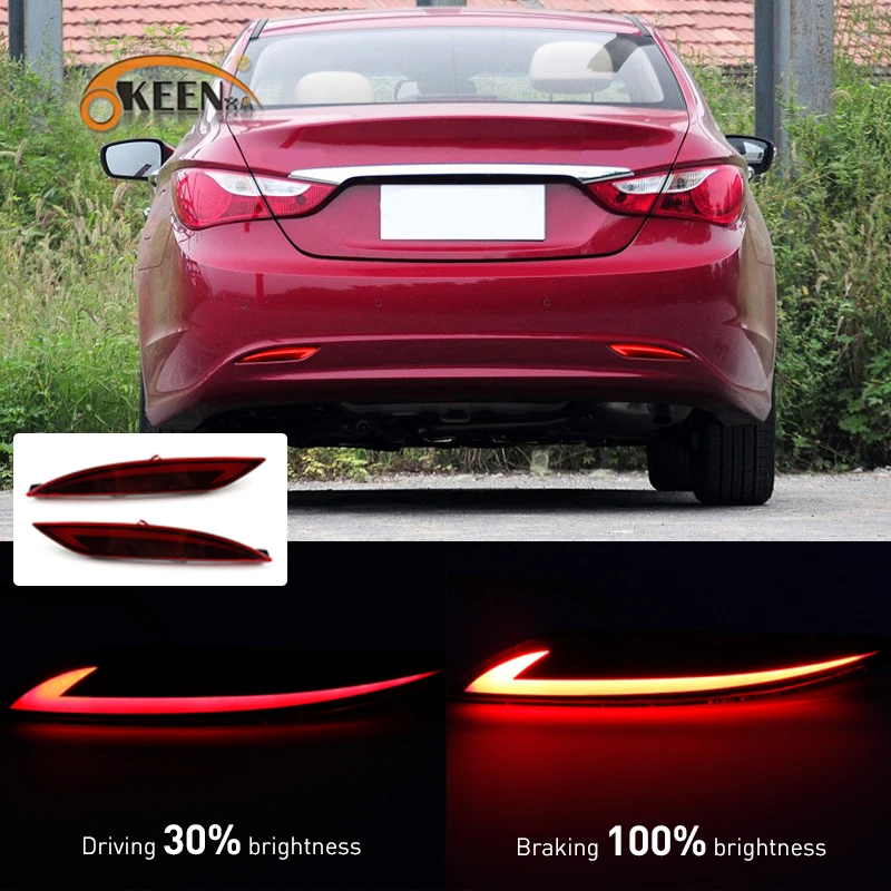 OKEEN автомобильный Светодиодный отражатель заднего бампера светильник s для Hyundai