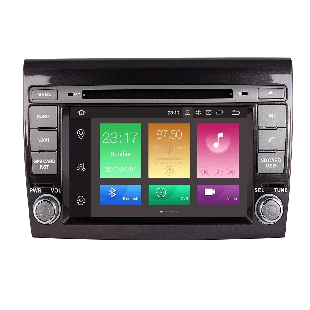 Автомобильный мультимедийный плеер 2 Din Android 10 4 + 32 ГБ для Fiat/Bravo 2007 2008 2009 2010 2011 2012 DVD