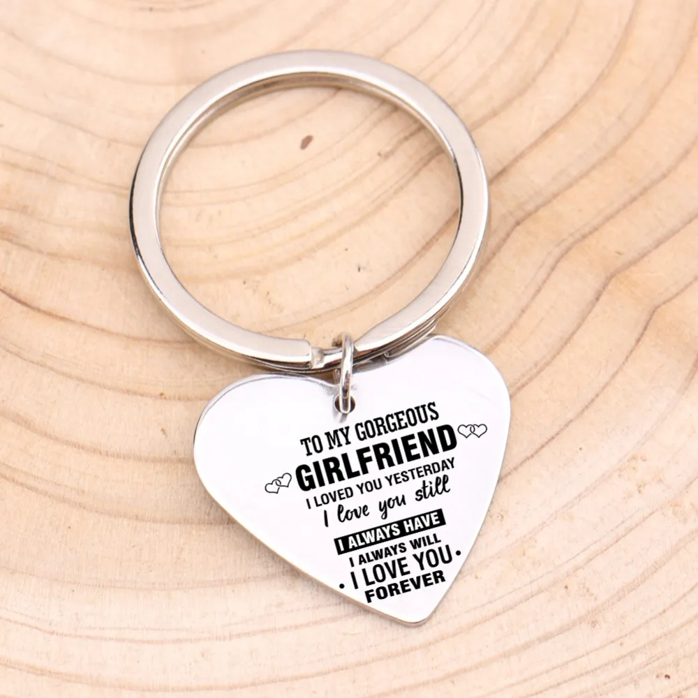 Брелок к моему великолепному... я тебя люблю для подруги 3 цвета в форме сердца