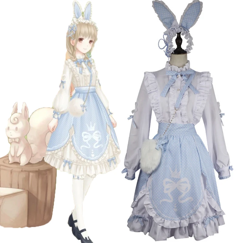 Игра Чудо Никки Косплэй костюм Kawaii платье в стиле &quotЛолита&quot на Хэллоуин для