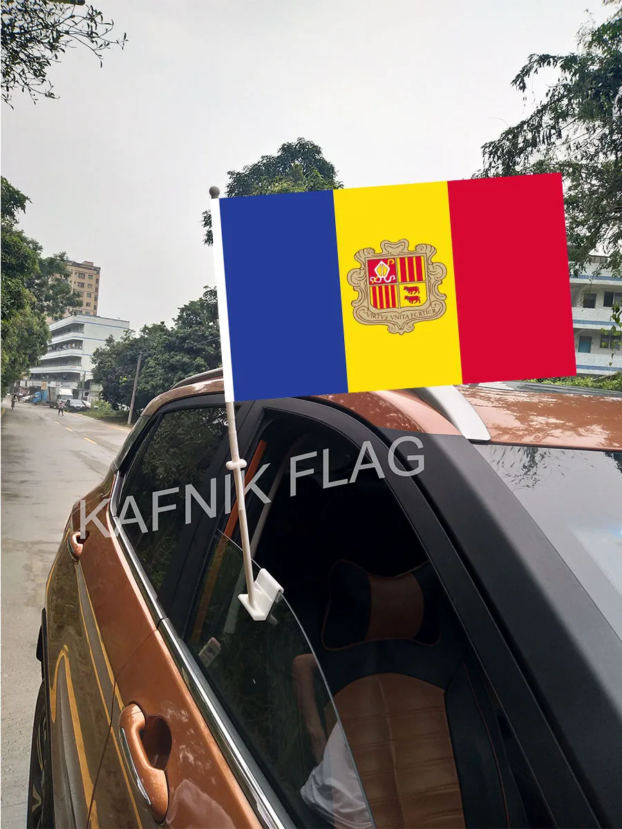 KAFNIK 30*45 см флаги и баннеры на окно Andorra для автомобилей заказ стран с 43/52 флагом