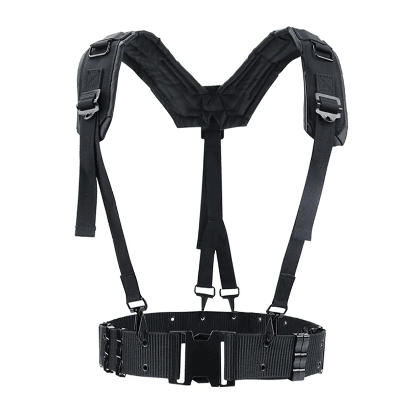 

TAK YIYING Tactical Waist Padded Belt With Y-shaped Suspender S Belt outer belt