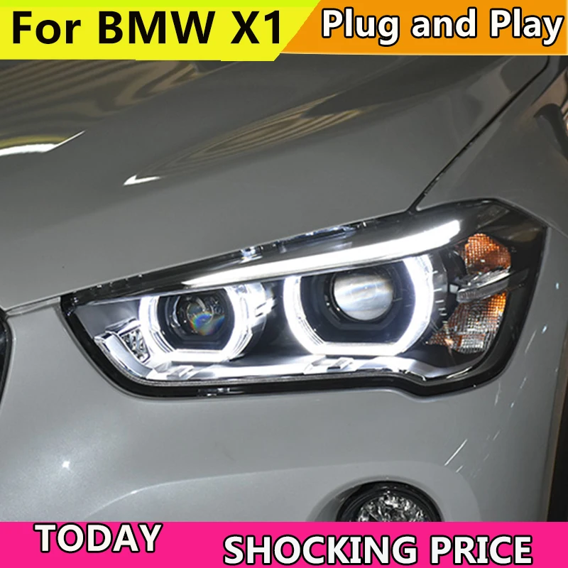 Автомобильный головной светильник s Для BMW X1 F48 2016 2017 2018x1 головная лампа