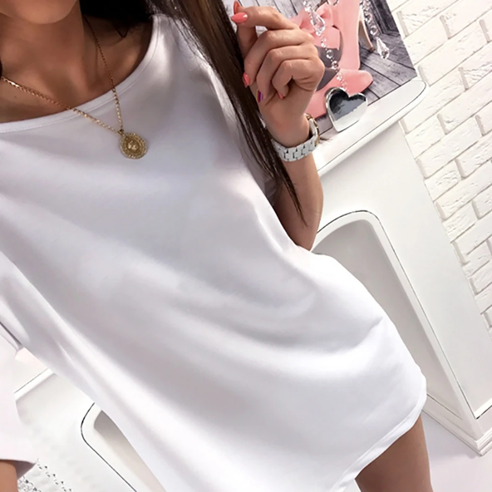 Женские короткий рукав Цельнокройное платье футболка Повседневное Cat с принтом