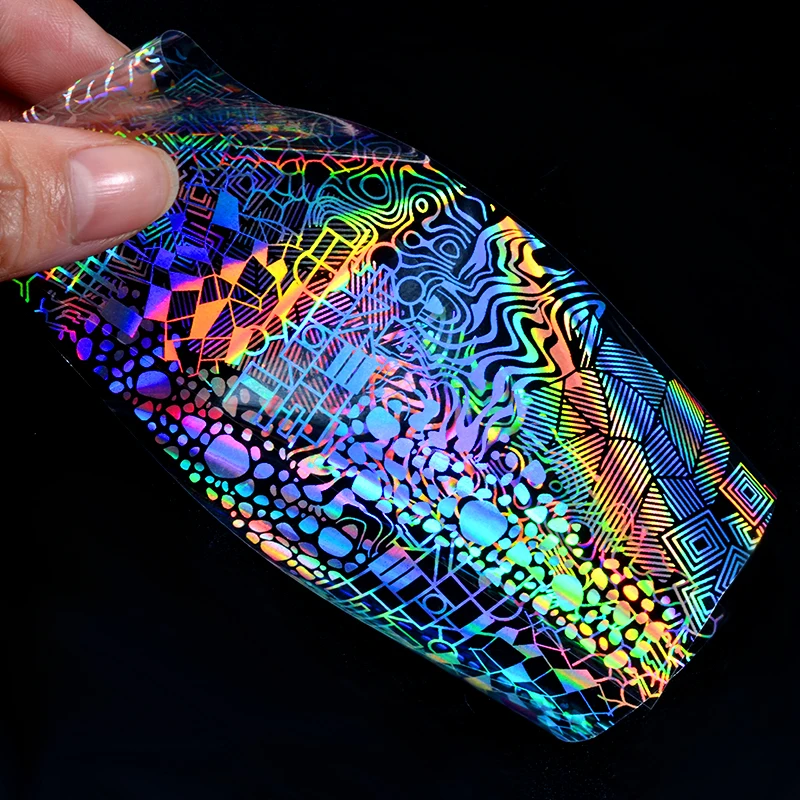 Tignish 8 Sheets/Lot Shimmer Laser Nail Art Transfer Foil Starry Sky Sticker Glitter Paper Manicure Stickers Decoration Tools | Красота и