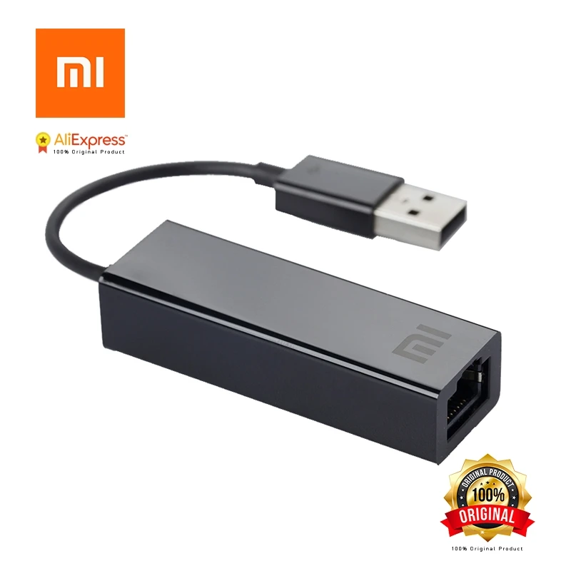 Оригинальный Xiaomi USB для RJ45 Внешняя Ethernet карта lan адаптер 10/100 Мбит/с xiaomi TV BOX 3 Pro 3s Mac