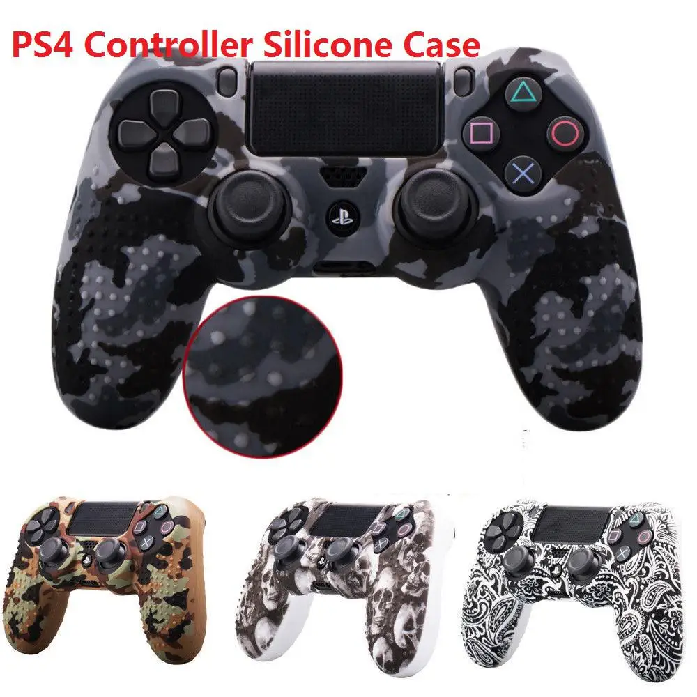 Чехол для контроллера PS4 камуфляжный Мягкий силиконовый чехол защитный PlayStation 4