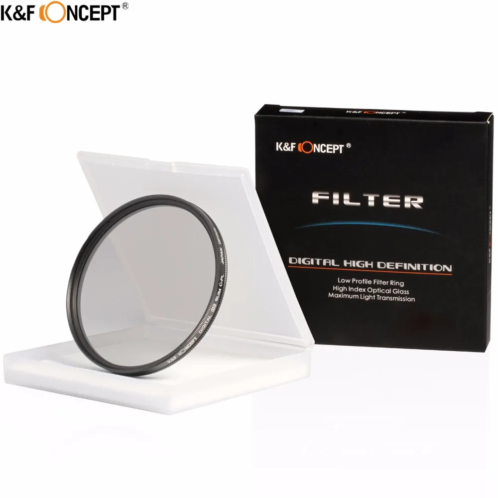 K&ampF КОНЦЕПЦИЯ Сверхтонкий CPL Фильтр для Объектива фильтр воды Поляризатор