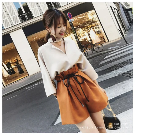 Женский летний комплект из 2 предметов небольшой топ с коротким рукавом и