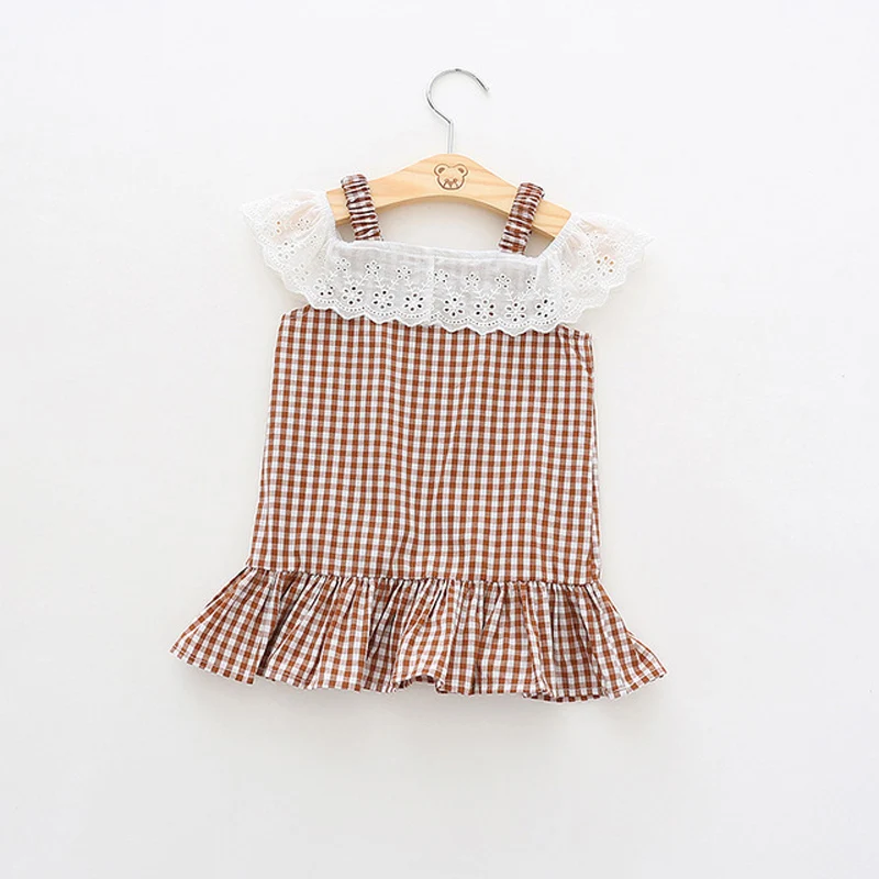 Летнее кружевное платье с открытыми плечами для малышей 2019 г. вечерние платья