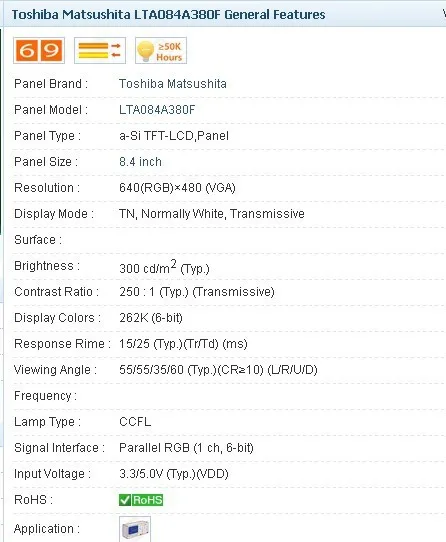 Промышленный ЖК дисплей LTA084A380 8 4 дюйма новый и внешний проверено перед