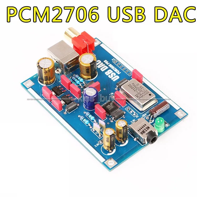 PCM2706 DAC USB звуковая карта I2/3 5 мм коаксиальные наушники выход Amp наборы |