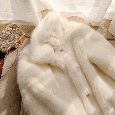 

2018 New Style High-end Fashion Women Faux Fur Coat S34