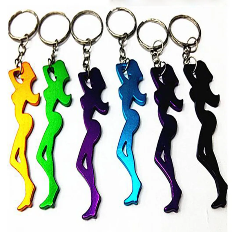 72 шт. Алюминиевый барный открывалка для пива Сексуальная леди на брелке из металла, оригинальный подарок - бесплатная доставка