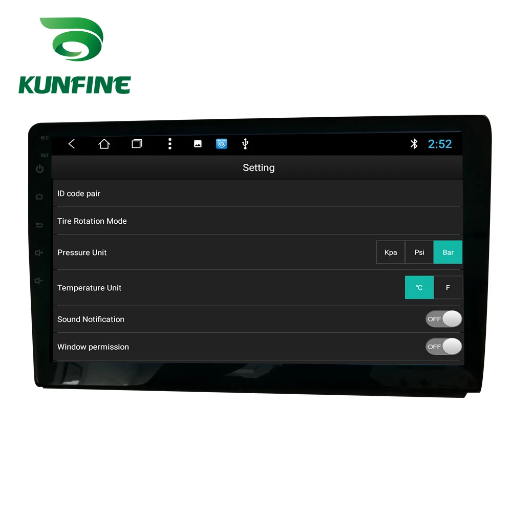 Система мониторинга давления в шинах KUNFINE с USB система контроля на Android 5 В