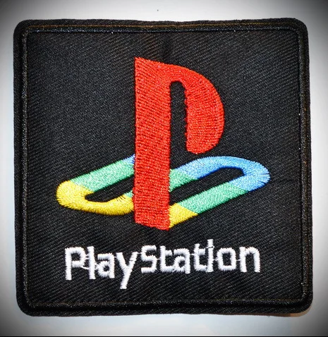 Японская PLAYSTATION 1 2 3 4 видео игра Логотип вышитый Железный патч!|iron-on patches|video game logologo