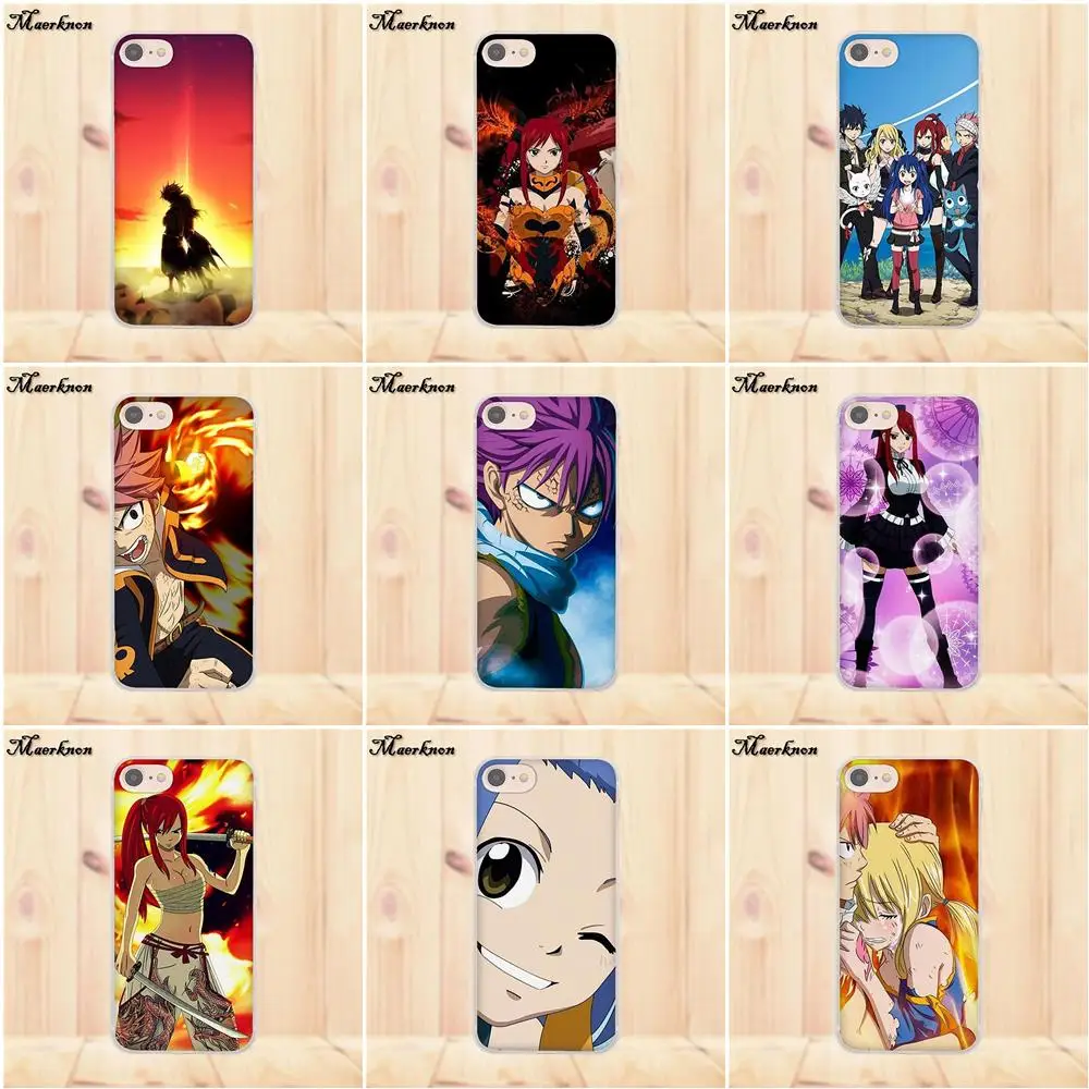 Мягкий ТПУ чехол Maerknon для Huawei G7 G8 Honor 5A 5C 5X 6 6X 7 8 V8 Mate 9 P7 P8 P9 P10 Lite Plus Fairy Tail Fire с