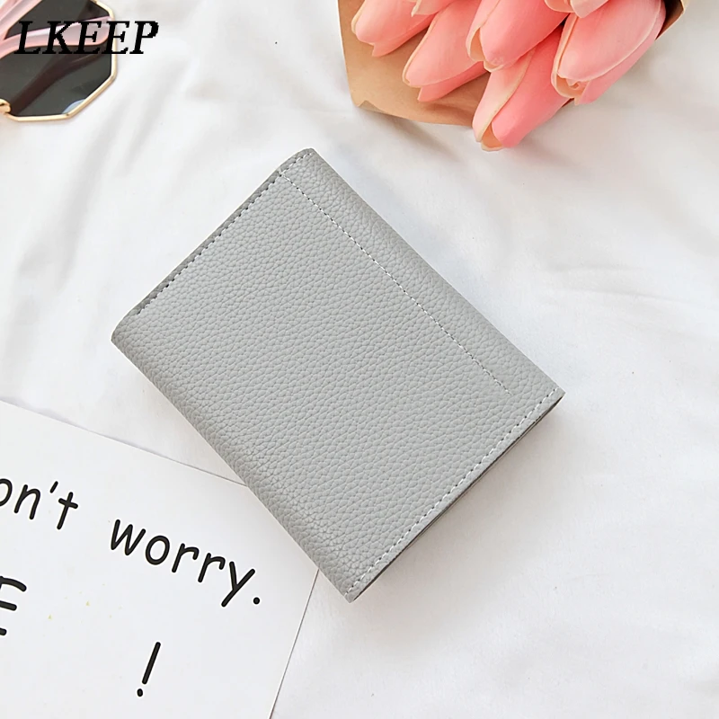 Модный новый женский кошелек из искусственной кожи короткий воловьей сумка