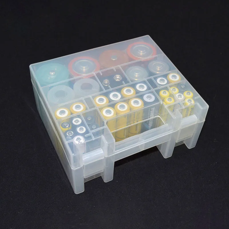 DIY Plastic Battery Holder Box Container for AA and AAA Battery Storage Boxes Case Cover for AA & AAA Battery Organizer Holder