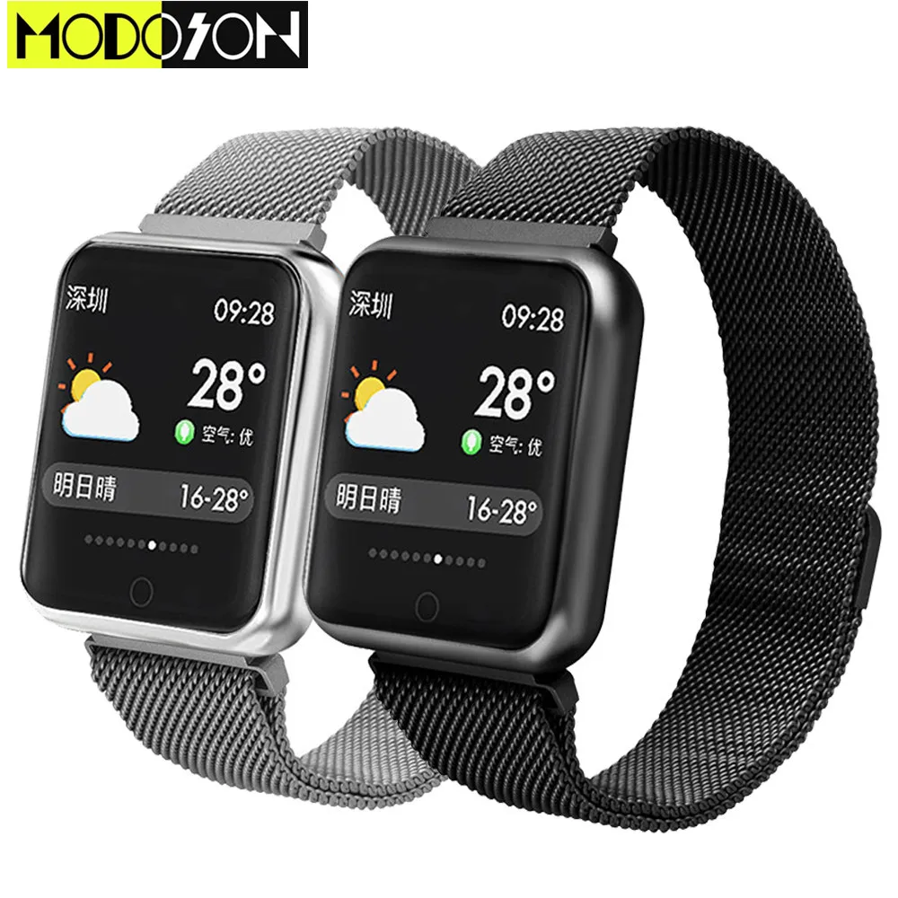 Умные часы MODOSON Bluetooth умные P68 для apple iphone 6 7 8 X XS MAX XR samsung huawei xiaomi Смарт iwo|Смарт-часы|