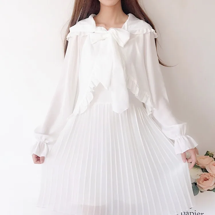 Солнцезащитный Топ Lolita в японском стиле kawaii girl плащ Лолиты Солнцезащитная шаль