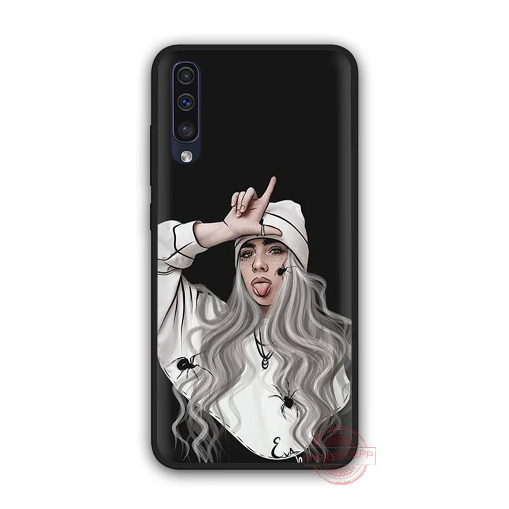 WEBBEDEPP Billie eilish Радуга blohsh океана глаз мягкий чехол для samsung A3 для детей 5, 6, 7, 8, 9, J6 A10 A20 A30 A40 A50 A60 A70 M10 20 30 40