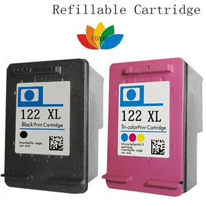 2x чернильный картридж для совместимых принтеров hp 122 ink 122xl, черный и трехцветный Deskjet 1000 1050 2000 2050 3000 3050A 3052A