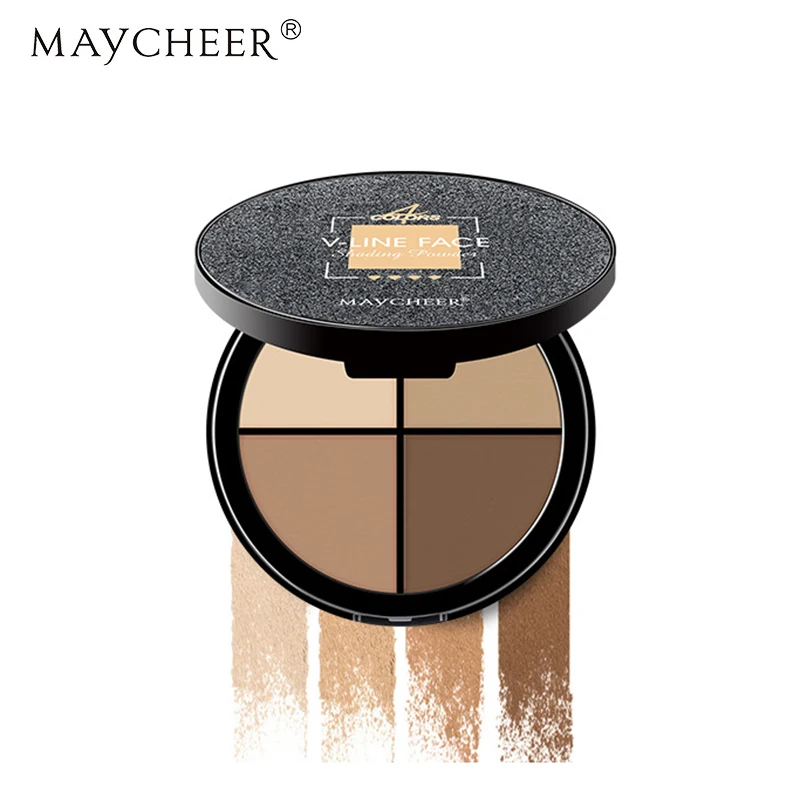 MAYCHEER 4 цвета Пудра для макияжа водонепроницаемые минералы мерцающий осветитель