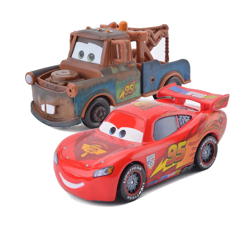 Disney Pixar Тачки 2 Молния Маккуин и мэтер лучшие друзья комбинация 1:55 игрушечный