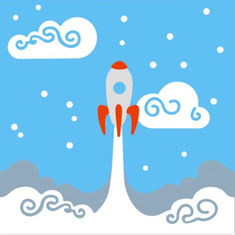 

YINISE 1211 Rocket Metal Cutting Dies For Scrapbooking Stencils DIY Album Cards Decoration Embossing Folder Craft Die Cuts Tools