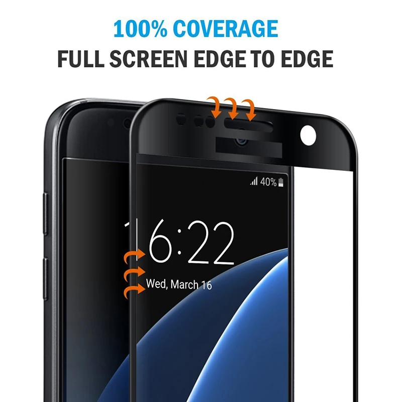 S8 GlassFull чехол для Samsung Galaxy S6 S7 Edge Защитная пленка экрана закаленное стекло S 6 7 8 Plus |