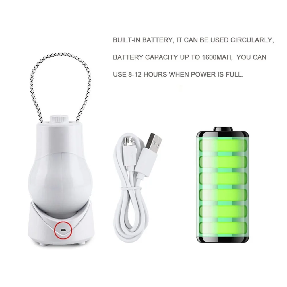 USB Rechargeable Desk Lamp with Music Box Dimmable Creative LED Night Light Portable Hanging Emergency | Освещение