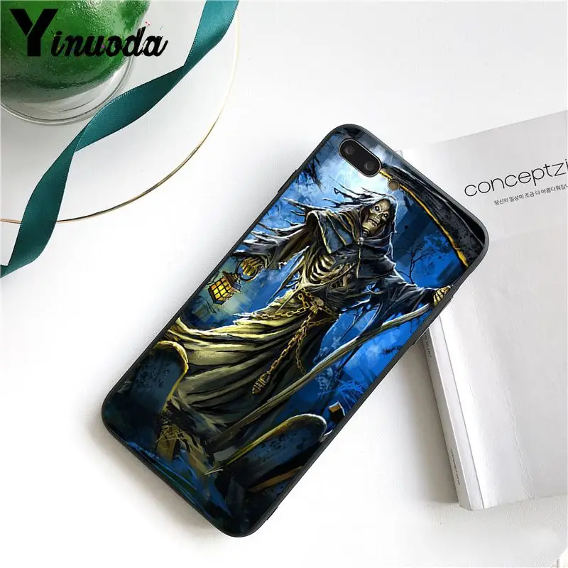 Чехол Grim Reaper Skull Skeleton для iphone 12 11 Pro Max 5 5Sx 6 7 8plus X XS MAX XR | Мобильные телефоны и
