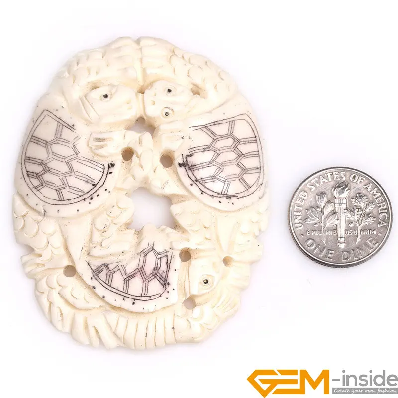 

Крупные кремовые белые бусины-кабошоны для украшений в виде животных, поцелуя черепаха, размер 43x55 мм, 1 шт. в подарок