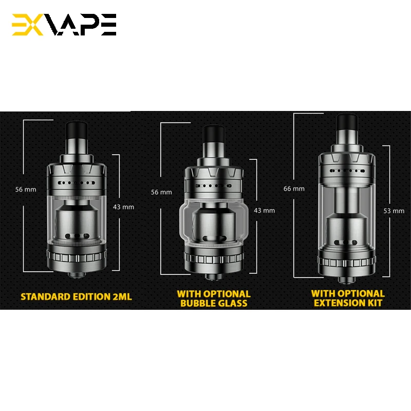 Оригинальный Exvape Expromizer V4 MTL RTA диаметр 23 мм емкость 2 мл одна катушка Deck 510 thread