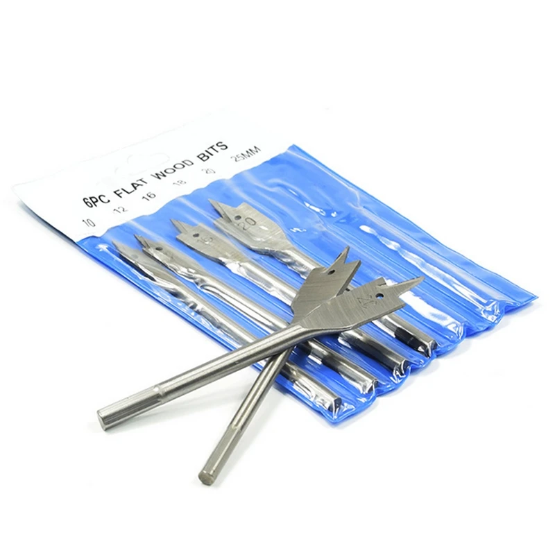 1Pcs 6mm-40mm Woodworking Tools Titanium Coated Spade Flat Head Wood Boring Drill Bits Power for Hand Drilling | Инструменты
