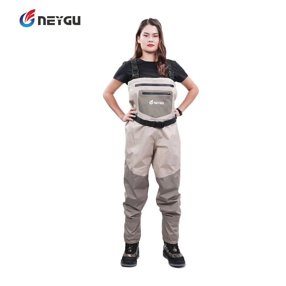 Tan color XXXL Size Neygu женские и мужские водонепроницаемые и дышащие носки из неопрена для рыбалки нахлыстом attahed - Цвет: Tan color XXXL Size