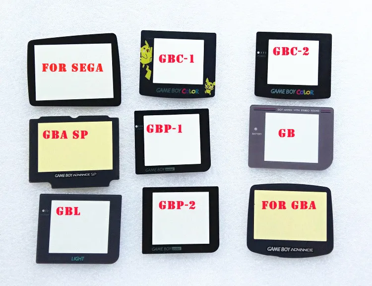 

25Pcs/Lot Screen Lens For Gameboy For GBC GBASP/GBL/GBP/GB/GBA Glass Screen Protector