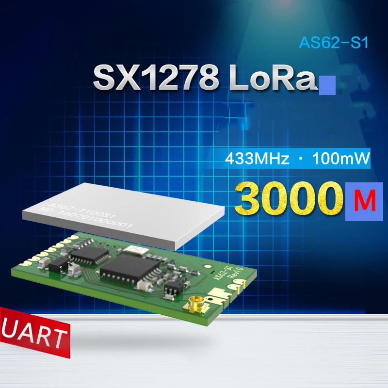 SX1278 Беспроводной модуль WI-FI беспроводной | 433 мГц последовательный Порты и