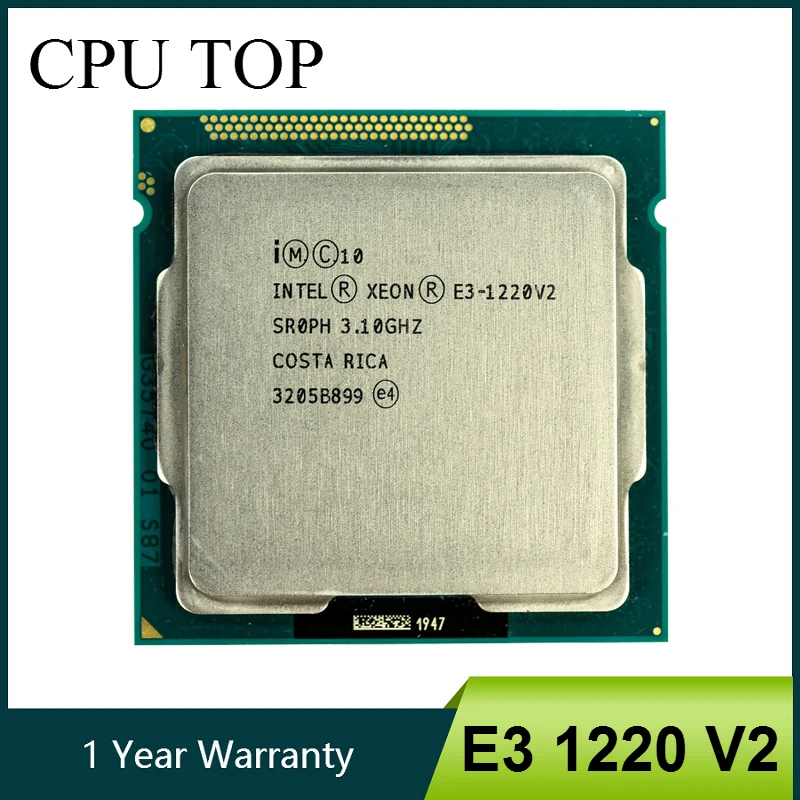 Процессор Intel Xeon E3 1220 V2 3 1 ГГц 8 Мб 4 ядра 1333 МГц SR0PH LGA1155|intel xeon e3-1220|intel xeoncpu processor |