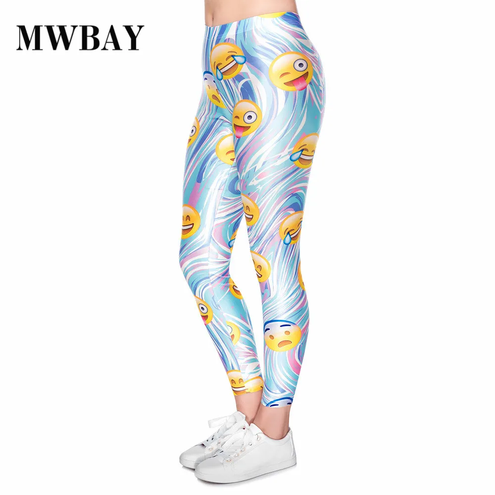 Mwbay фирменные новый абстрактный дизайн Emoji печати Джокер девять очков тренировки